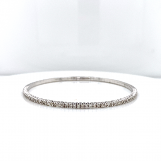 HALF WAY DIAMOND BANGLE