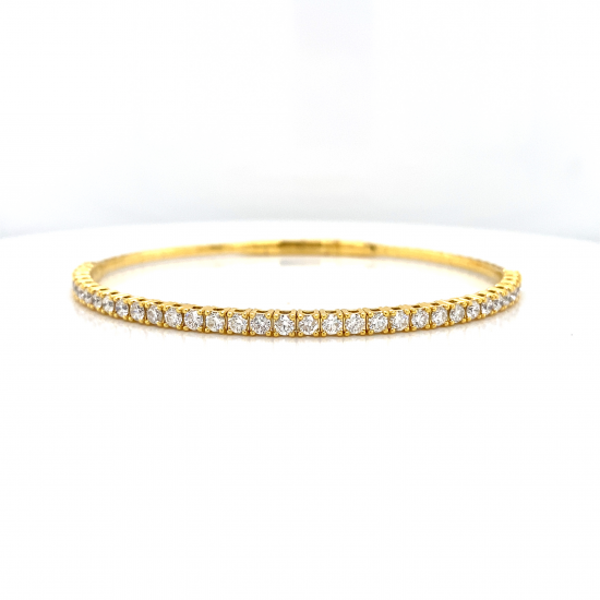 HALF WAY DIAMOND BANGLE