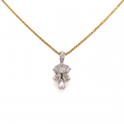 FLOWER DIAMOND PENDANT FLOWER DIAMOND PENDANT