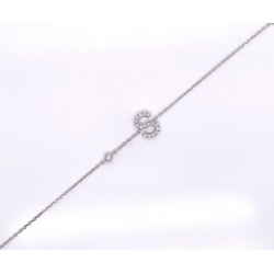 DIAMOND BRACELET WITH LETTER S