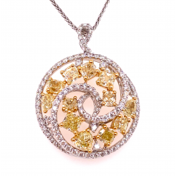 YELLOW DIAMOND PENDANT YELLOW DIAMOND PENDANT
