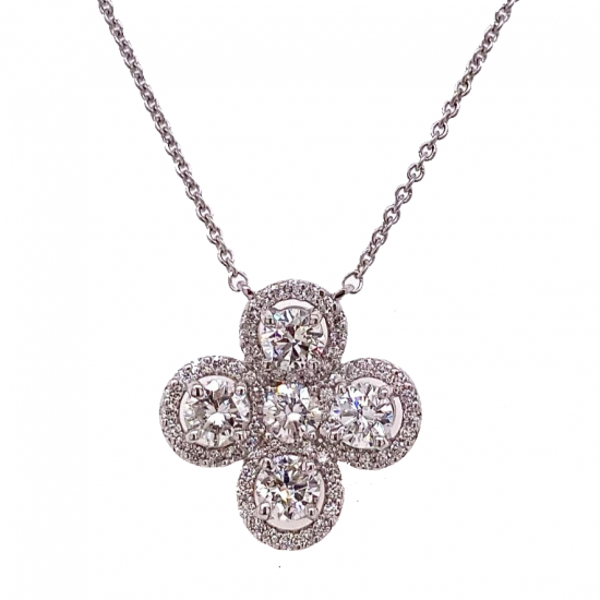 FLOWER DIAMOND PENDANT