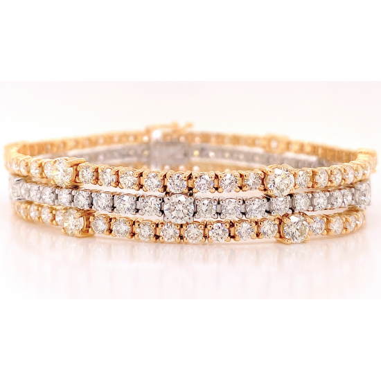 TRIPLE STRAND DIAMOND BRACELET