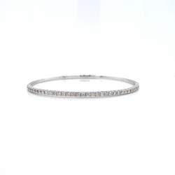 HALF WAY DIAMOND BANGLE