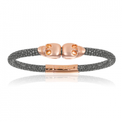 Double Bone Double Skull bracelet 