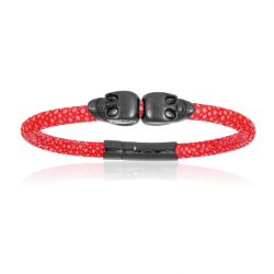 Double Bone Double Skull Bracelet Double Bone Double Skull Bracelet