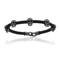 Double Bone Multi Skull Bracelet Double Bone Multi Skull Bracelet