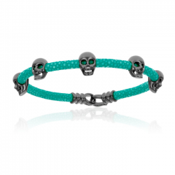 Double Bone Multi Skull Bracelet Double Bone Multi Skull Bracelet