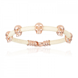 Double Bone Multi Skull Bracelet Double Bone Multi Skull Bracelet