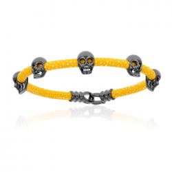 Double Bone Multi Skull Bracelet Double Bone Multi Skull Bracelet