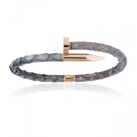 Double Bone Python Nail Bracelet 