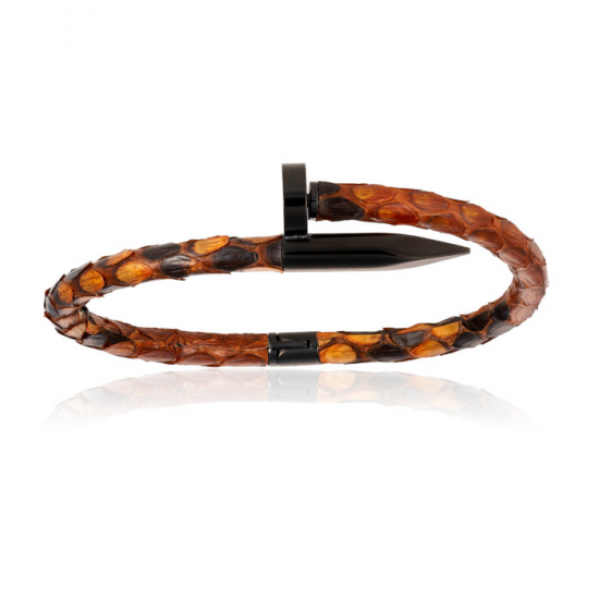 Double Bone Python Nail Bracelet 