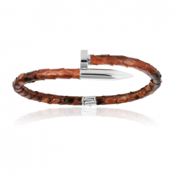 Double Bone Python Nail Bracelet 