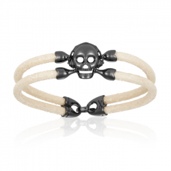 Double Bone Single Skull Bracelet Double Bone Single Skull Bracelet
