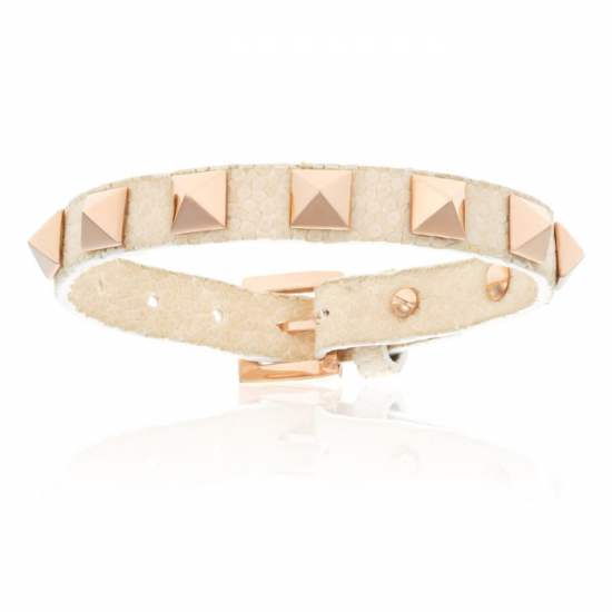 Double Bone Single Stud Bracelet 