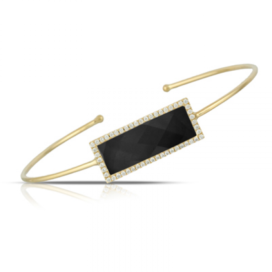 Doves Gatsby Black Onyx Bangle 