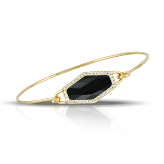 Doves Gatsby Black Onyx Bangle 