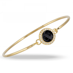 Doves Gatsby Black Onyx Bangle Doves Gatsby Black Onyx Bangle