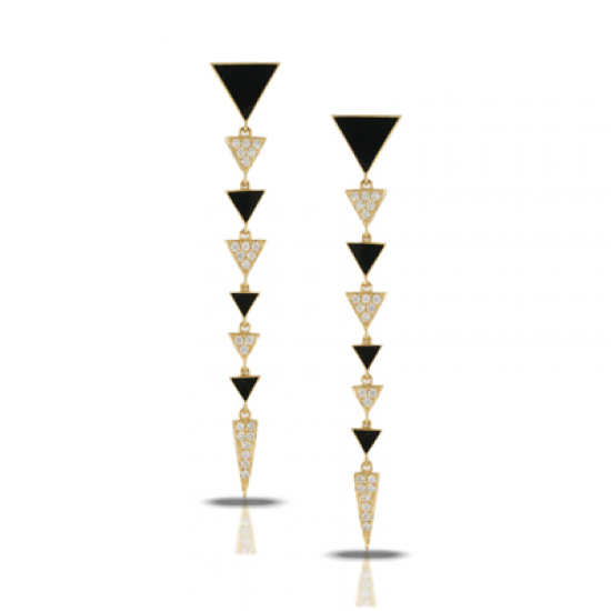 Doves Gatsby Black Onyx Earring 