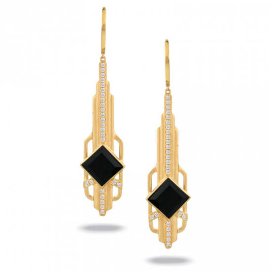 Doves Gatsby Black Onyx Earring 