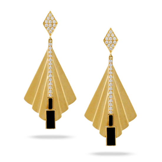 Doves Gatsby Black Onyx Earring 