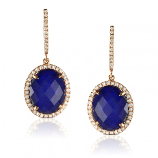 Doves Royal Lapis Earring 