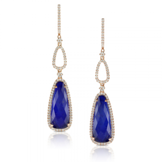 Doves Royal Lapis Earring 