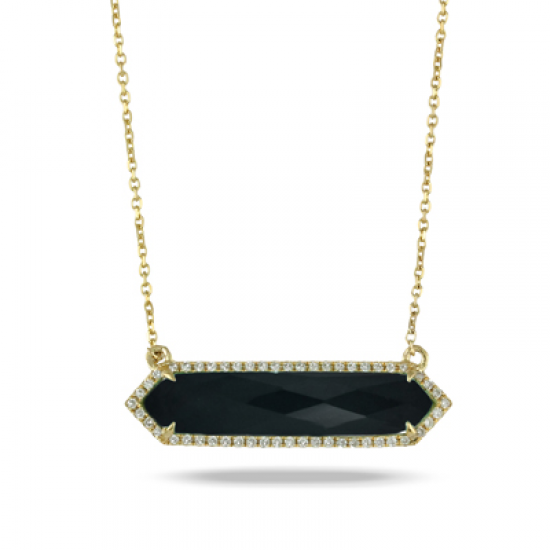 Doves Gatsby Black Onyx Necklace 