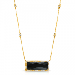 Doves Gatsby Black Onyx Necklace Doves Gatsby Black Onyx Necklace