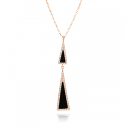 Doves Gatsby Black Onyx Necklace Doves Gatsby Black Onyx Necklace