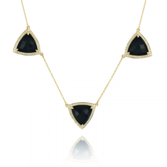 Doves Gatsby Black Onyx Necklace