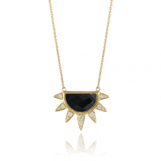 Doves Gatsby Black Onyx Necklace 