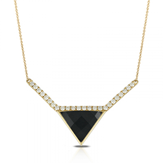 Doves Gatsby Black Onyx Necklace 