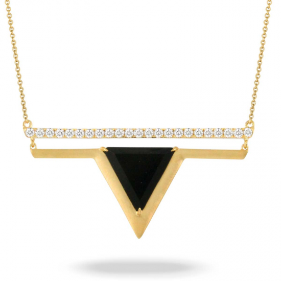 Doves Gatsby Black Onyx Necklace
