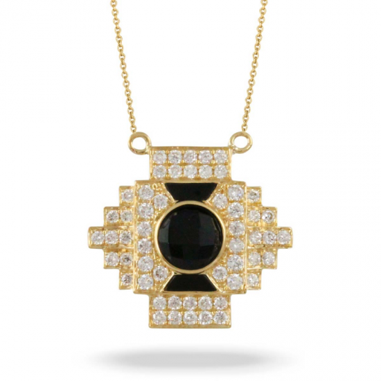 Doves Gatsby Black Onyx Necklace 