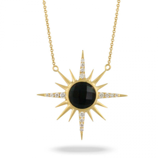 Doves Gatsby Black Onyx Necklace 