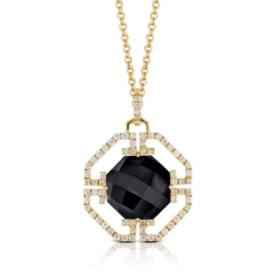 Doves Gatsby Black Onyx Necklace 