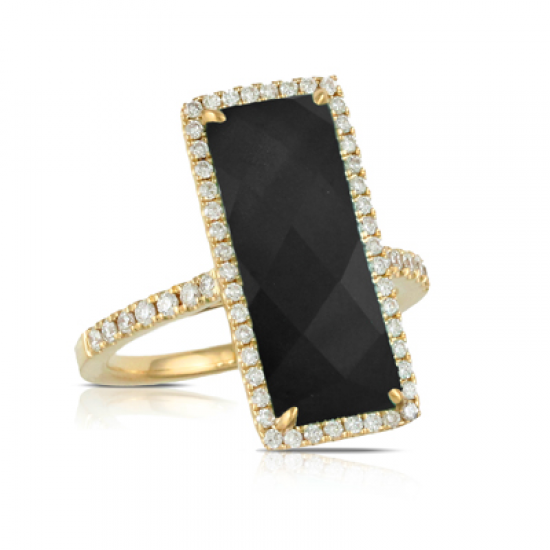 Doves Gatsby Black Onyx Ring 