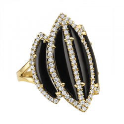 Doves Gatsby Black Onyx Ring Doves Gatsby Black Onyx Ring