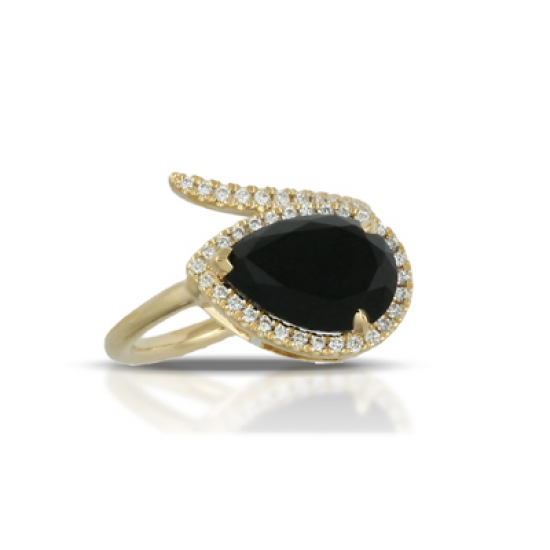 Doves Gatsby Black Onyx Ring 