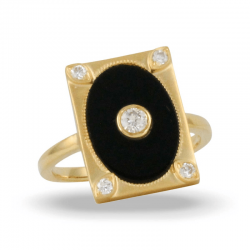 Doves Gatsby Black Onyx Ring Doves Gatsby Black Onyx Ring