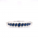 OVAL SAPPHIRE & HALO DIAMOND BANGLE