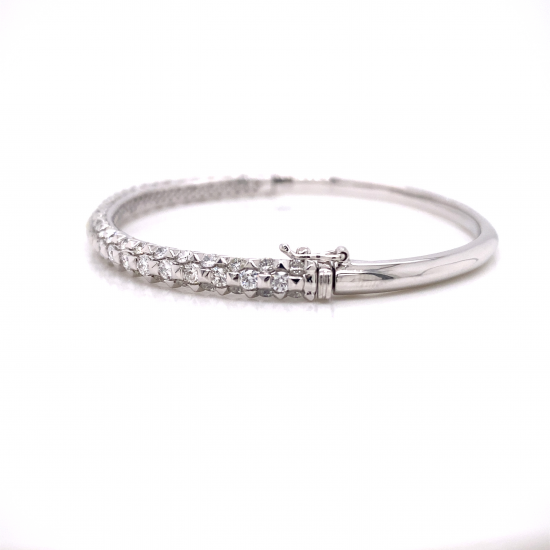 HALF WAY HINGED DIAMOND BANGLE