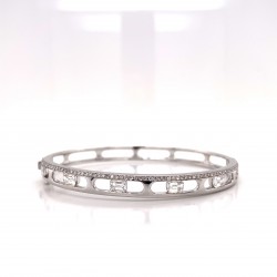 OPEN HINGED DIAMOND BANGLE