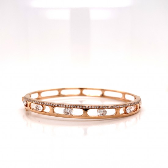 OPEN HINGED DIAMOND BANGLE