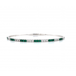 EMERALD DIAMOND BANGLE