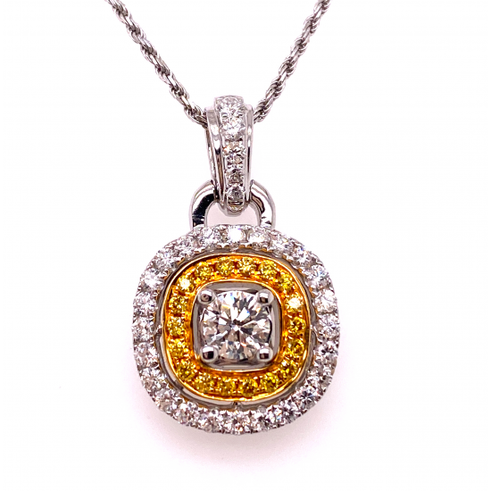 SQUARE DIAMOND PENDANT