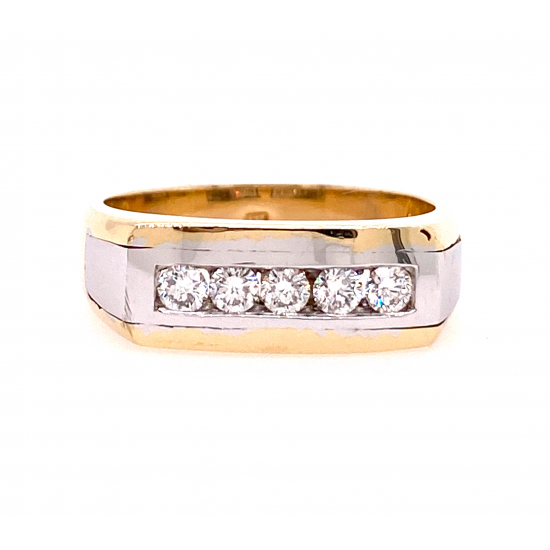 FIVE STONE MENS DIAMOND RING