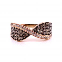CHAMPAGNE PAVE DIAMOND RING CHAMPAGNE PAVE DIAMOND RING