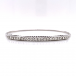FLEXIBLE HALF WAY DIAMOND BANGLE